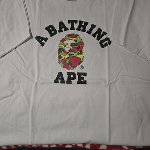 Bape White 2021 College Tee
